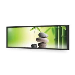 Zen Stones (Long) 15 Zen Stones (Long) -WALL ART DESGIN SALE zen stones long acrylic glass no border black frame 90x30cm 434759