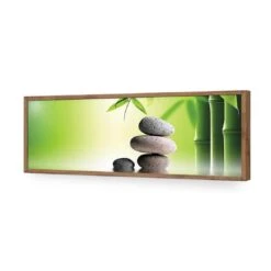 Zen Stones (Long) 18 Zen Stones (Long) -WALL ART DESGIN SALE zen stones long acrylic glass no border natural frame 90x30cm 387675