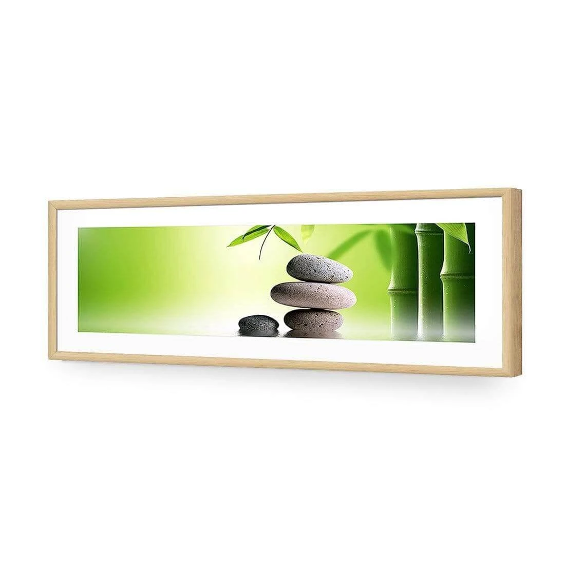 Zen Stones (Long) Zen Stones (Long) -WALL ART DESGIN SALE zen stones long acrylic glass with border oak frame 90x30cm 447753