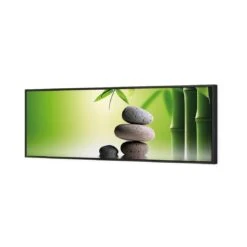 Zen Stones (Long) 4 Zen Stones (Long) -WALL ART DESGIN SALE zen stones long canvas black floating frame 60x20cm 155574
