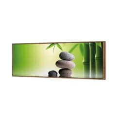 Zen Stones (Long) 7 Zen Stones (Long) -WALL ART DESGIN SALE zen stones long canvas oak floating frame 60x20cm 255132